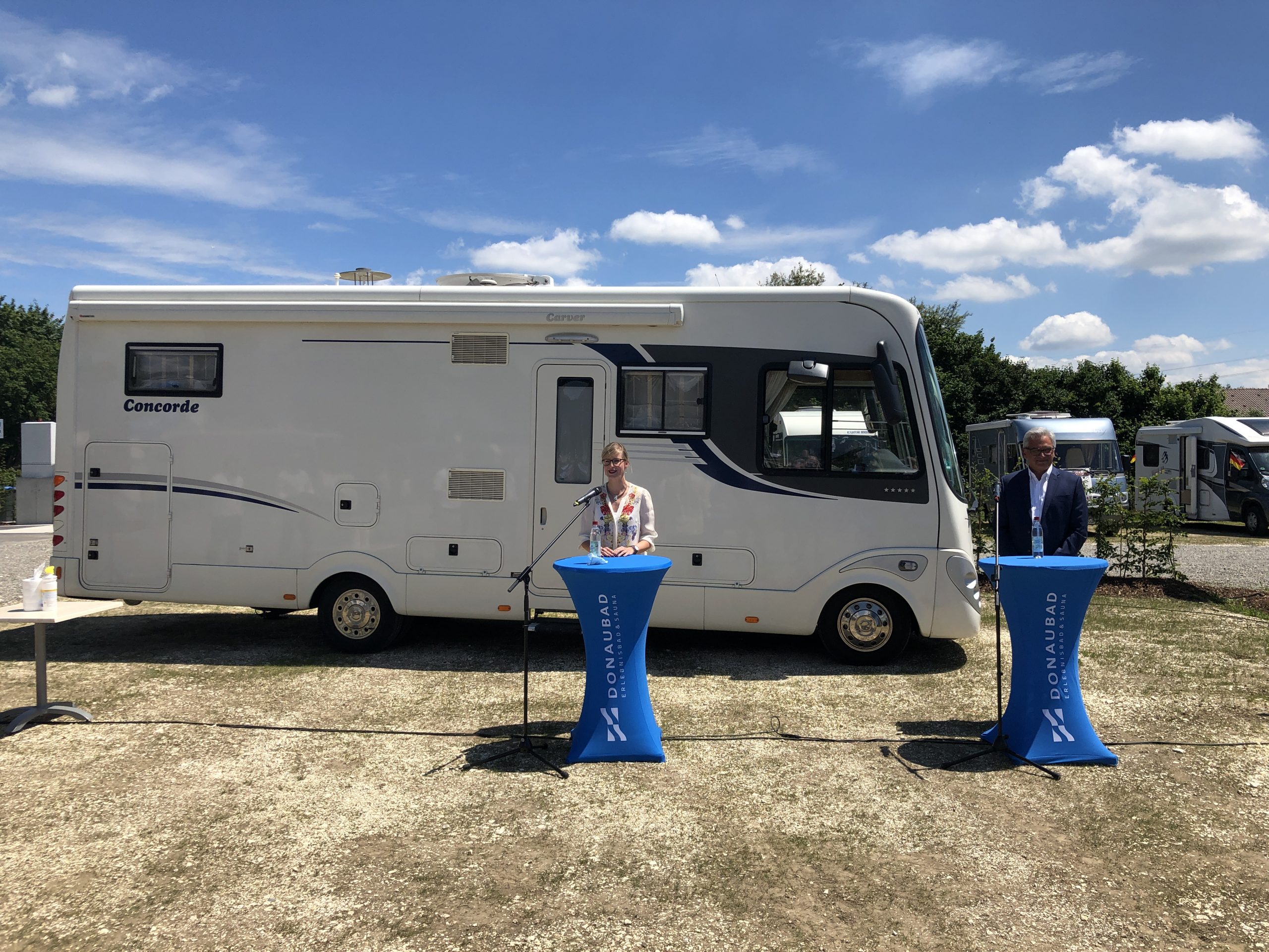 Einweihung des neuen Wohnmobilparkplatz am Donaubad