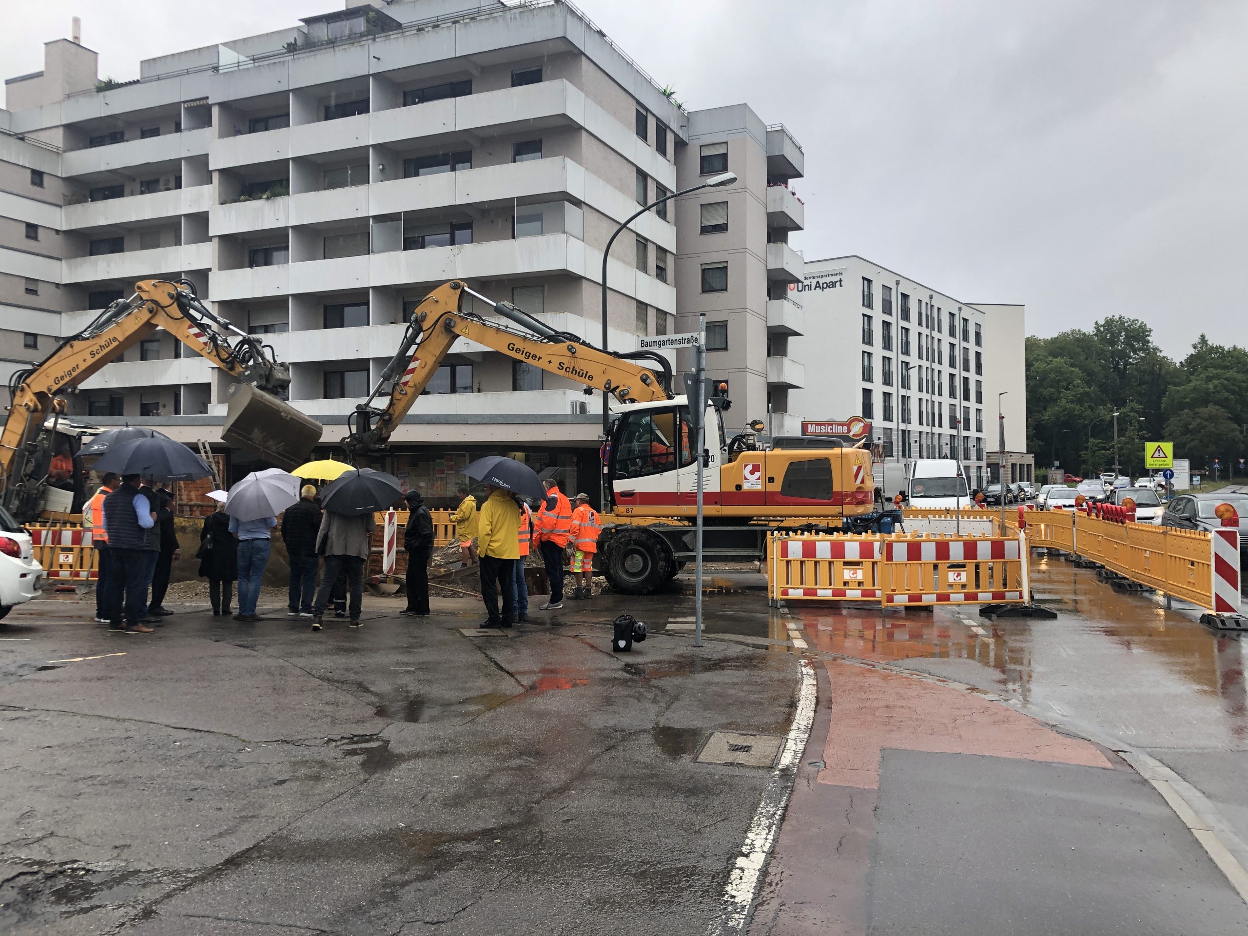 Ortstermin – Kanalbaustelle Baumgartenstraße